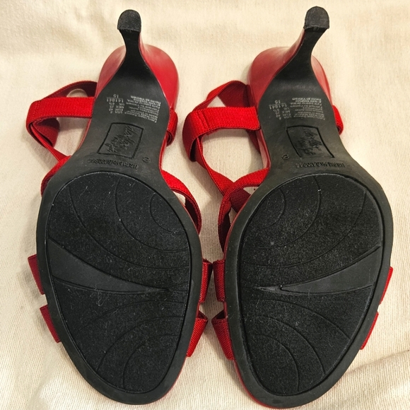 Deflex Comfort red 3" stiletto heels, size 8. - Picture 7 of 7